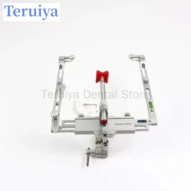 Dental Free Plane Facebow Set with Fully Adjustable Articulator, Universal Joint, Bite Fork & Transfer Table Calibrator