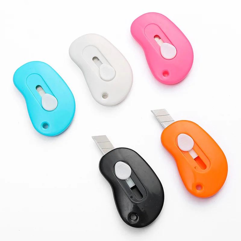 Cute Rabbit Cloud Color Mini Portable Utility Knife Paper Cutter Cutting Paper Razor Blade Office Stationery Cutting Supplies
