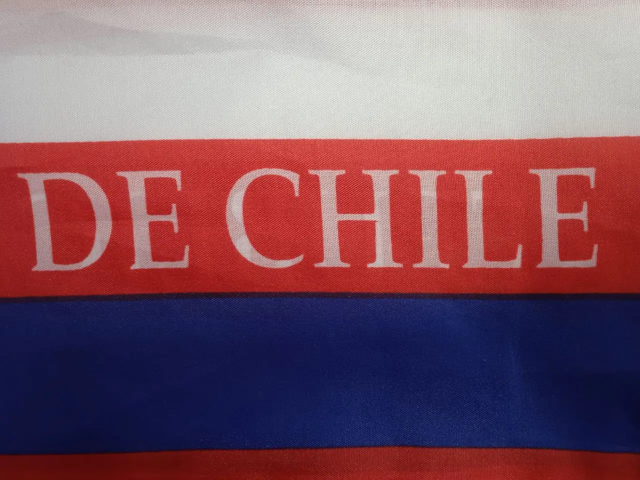 Country Double Side Printing 100% Polyester Football Soccer Fans National flag Chile Scarf