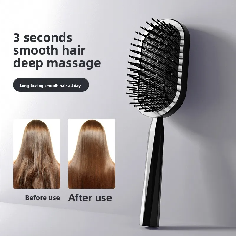 

Airbag comb, long hair for women, household scalp massage comb, air cushion comb, fluffy styling comb, massage small black comb