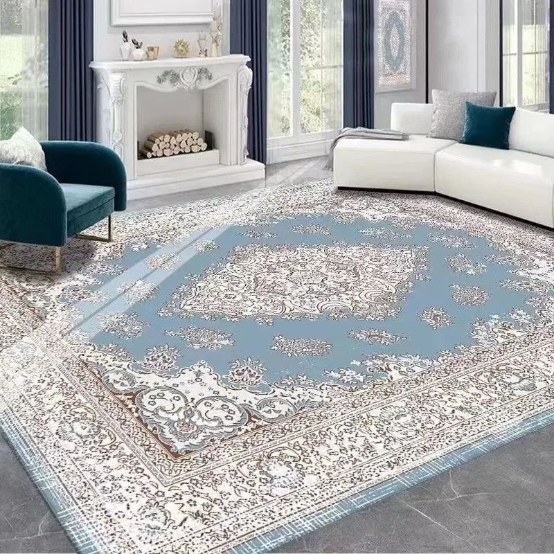 EIFLOY-European Vintage Area Rugs for Living Room, 8x10ft, Bedroom Morocco Floor Mat, Non-slip, Soft Carpet, Machine Washable