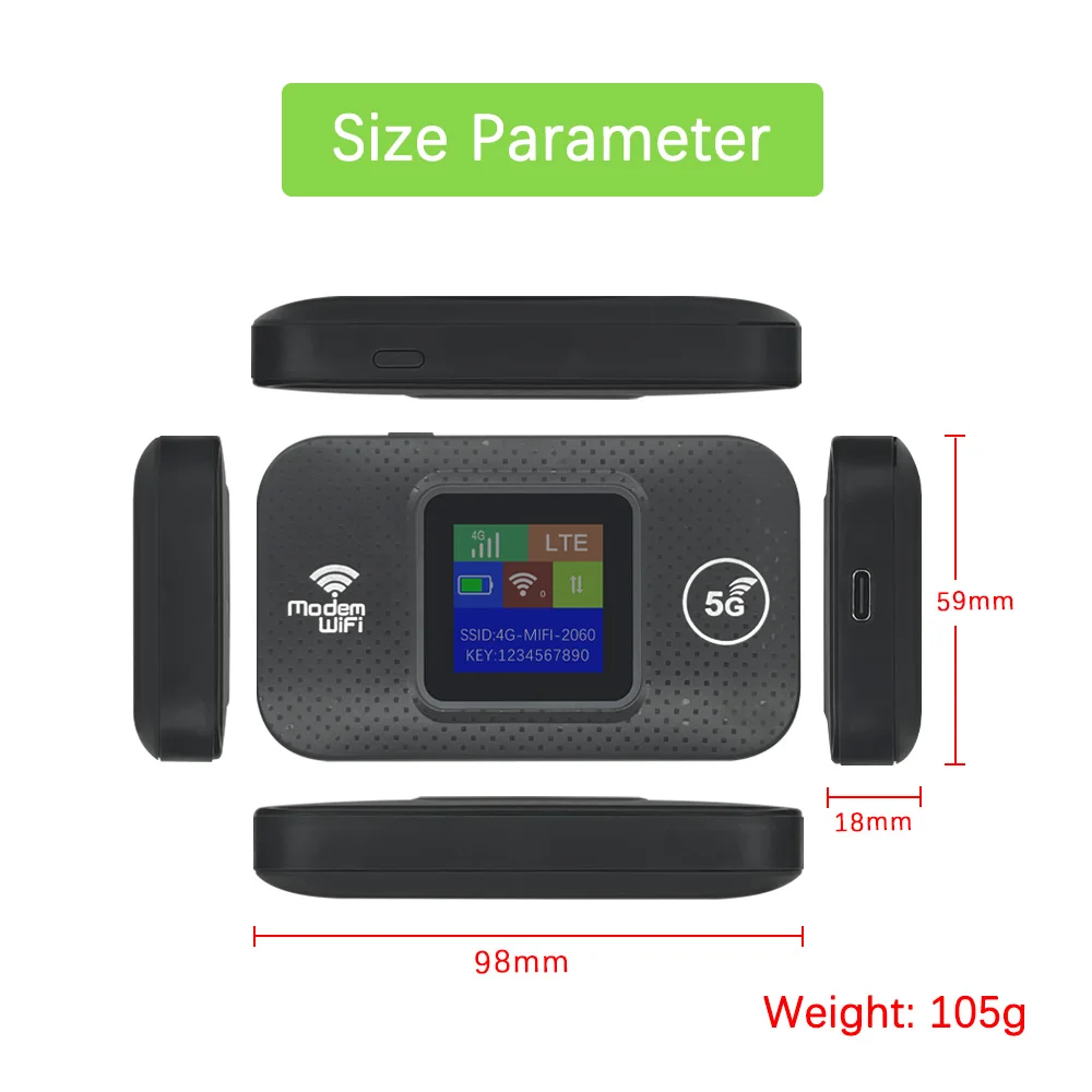 Factory Price 4G Wifi Router  Wireless Lte Advanced Internet Mifis Pocket Wireless Wifi  Router With Sim Card Slot