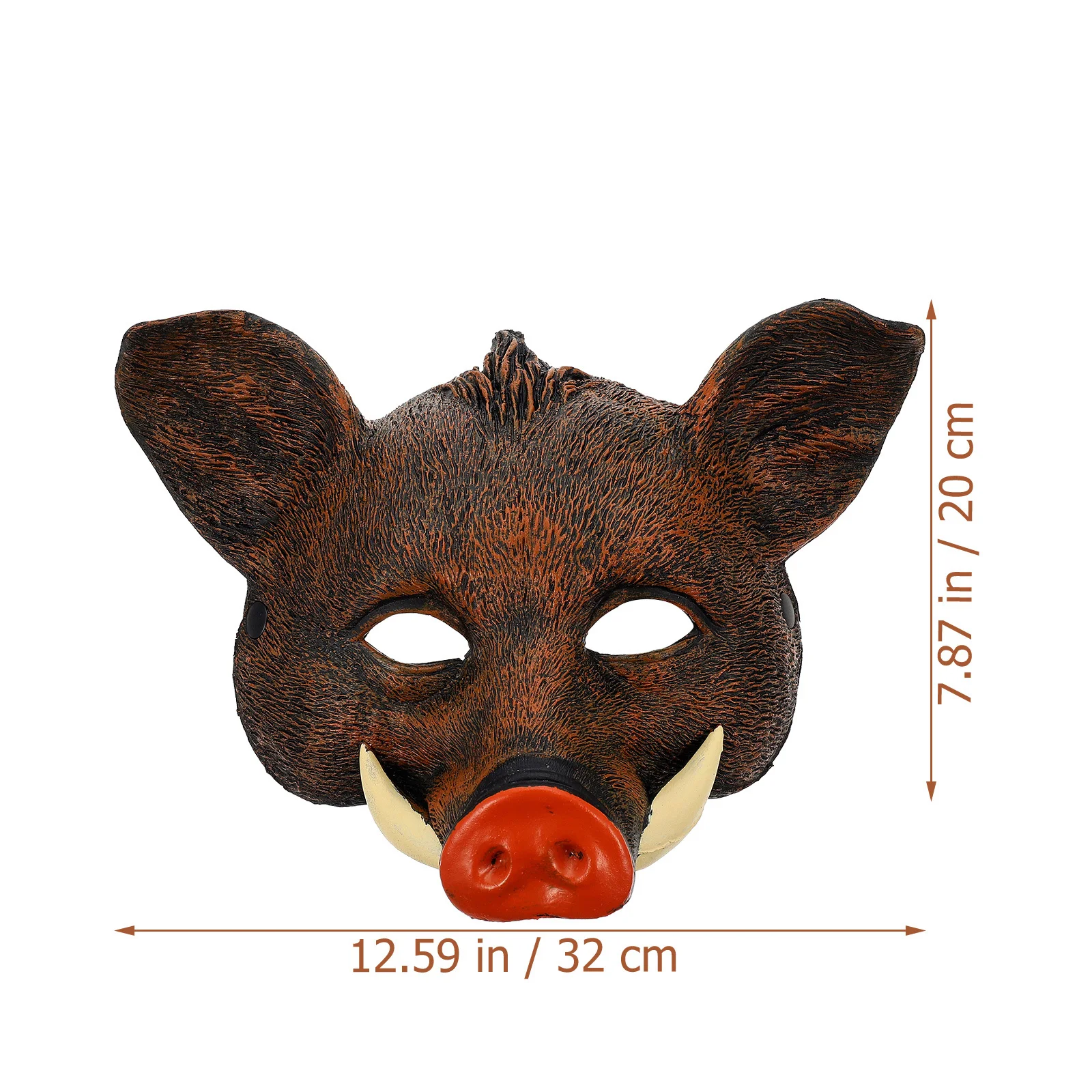 Wild Boar Mask Comfortable Fit Creative Animal Design for Party Cosplay Festival Wearable Decorative Accessory Long-Lasting Use