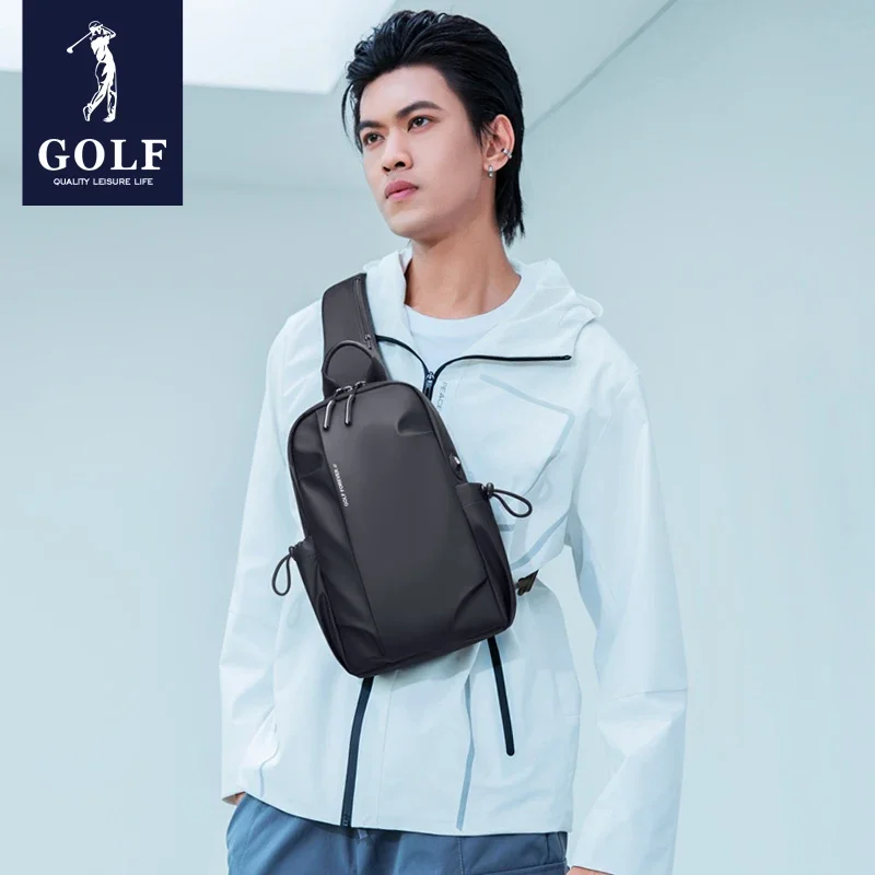 GOLF New Chest Bag Men\'s Fashion Trendy Brand Shoulder Bag Sports Crossbody Bag Multi functional Casual Canvas Chest Bag