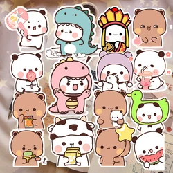 80pcs Cute Little Bear Cute Emoji Bag Sticker Cartoon Little Bear Sticker Cup IPad Diary Handbook Material Graffiti Sticker