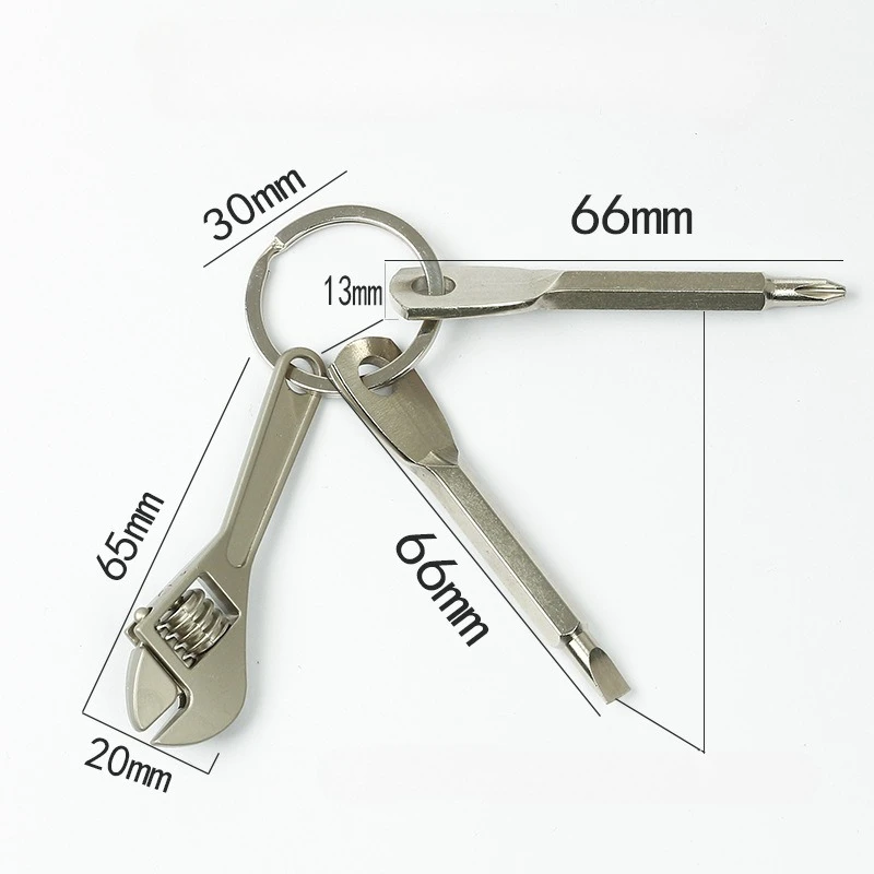 Creative and Practical Small Tools Multi-functional Keychain Phillips Screwdriver Bag Decoration Accessories