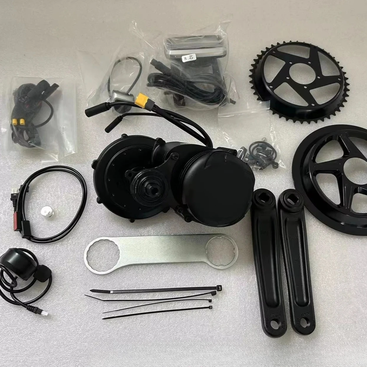جديد عزم الدوران الاستشعار منت - مراجعة Torque Sensor Mid Drive Motor Kit وسعره