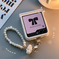 Korean Simple Luxury Kawaii Cloud Pendant Pearl Bracelet Case For Motorola Razr 40 60 50 Ultra 60Pro Razr Plus 2023 2024 2025