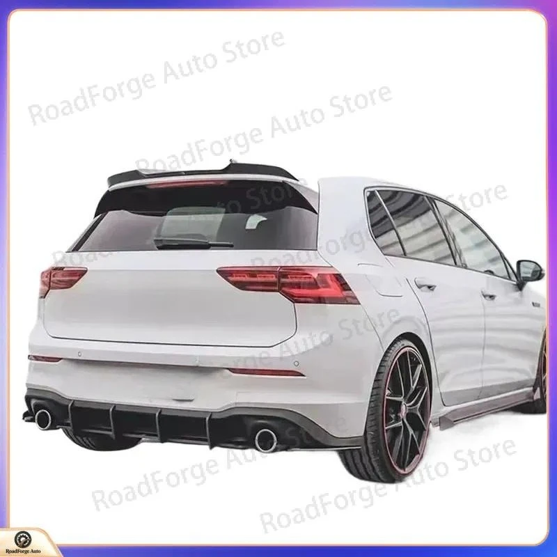 High Quality Black MAX Style Car Rear Lip Protector Rear Bumper Lip Diffuser for VW Golf MK8 GTI Rline 2021-2023