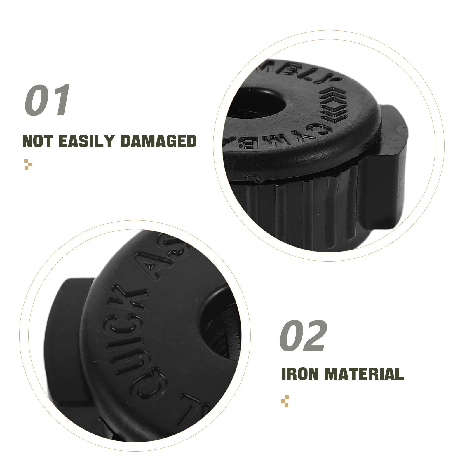 8 stuks Quick Release Cap Snelle installatie Verwijder veilige universele compatibiliteit Set Accessoires Lichtgewicht bekkenmontagebeugel