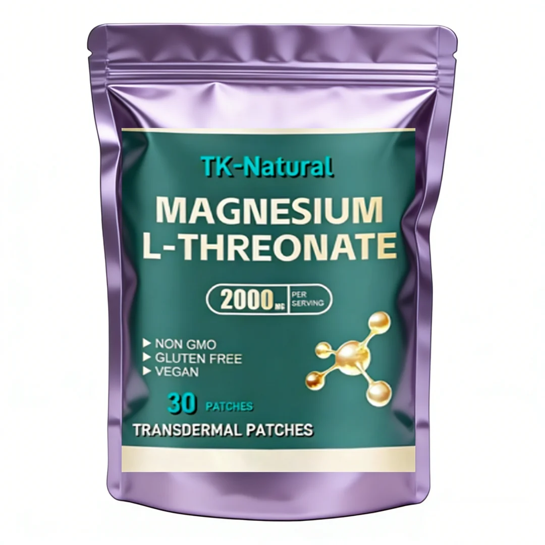 30 Patches Magnesium L-Threonate Transdermal Patches for Focus, Memory, Brain & Sleep Support