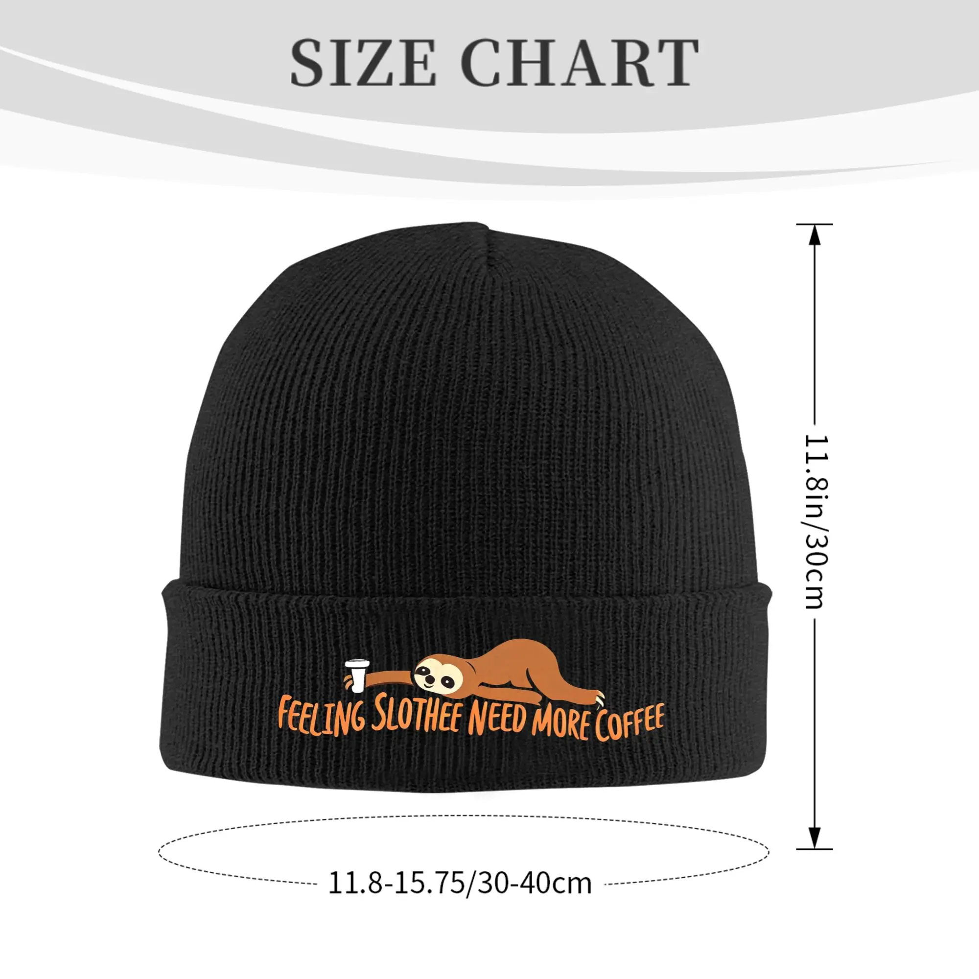 Cute sloth 1 Winter Skullies Beanies Hat Warm Autumn Knitted Hats Bonnet Caps for Women Men