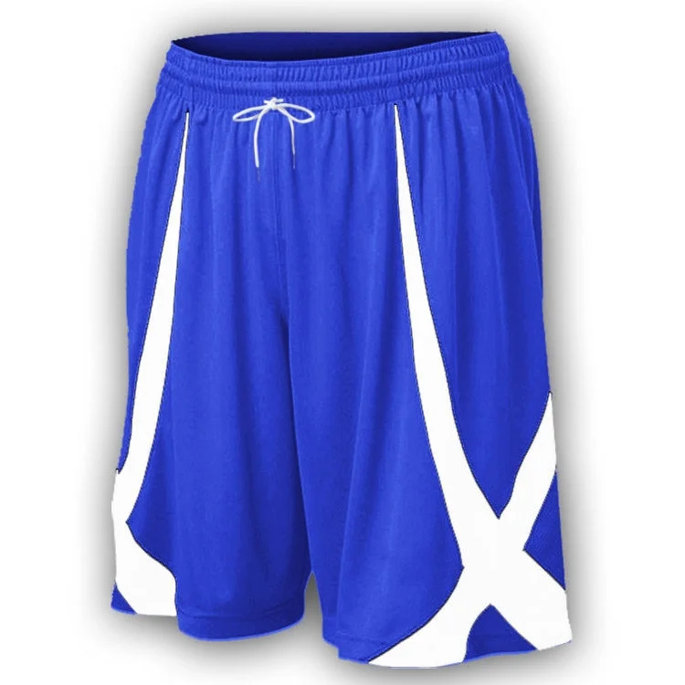 Schnelltrocknende Basketball-Shorts für Herren mit seitlichen weißen Streifen, lockere, schmal zulaufende Trainings-Sporthose – Detail 3