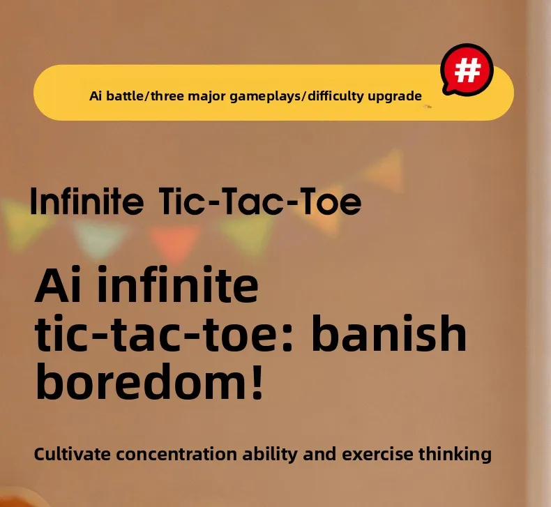 Cross-border New AI Smart Interactive Multi-in-1 Board Game | Tic-tac-toe Gomoku | Educational Logic Training Kids Toy view 6