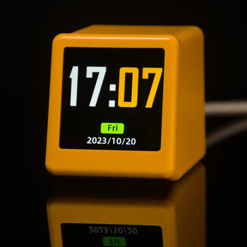 Small Portable Smart Wifi Weather Station Display Weather Temperature Humidity Time Alarm Clock Desktop Decoration