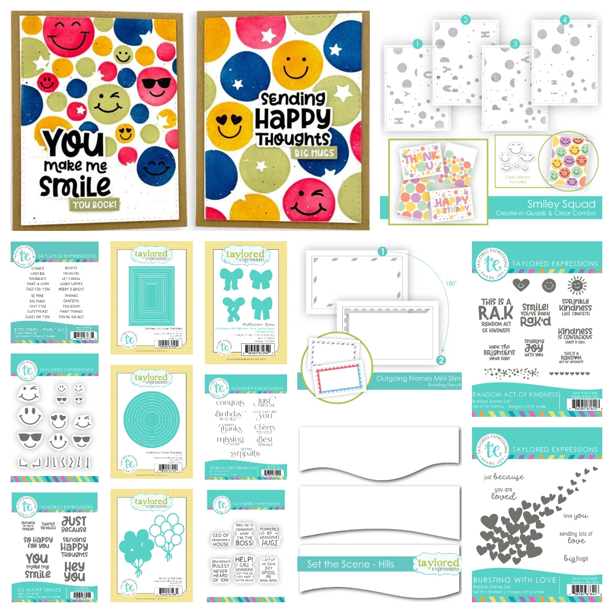 

Create-in-Quads Additional Circle Stacklets Die Stencils Set Bursting Balloons Dies for DIY Scrapbook Grandparent Edition Stamps