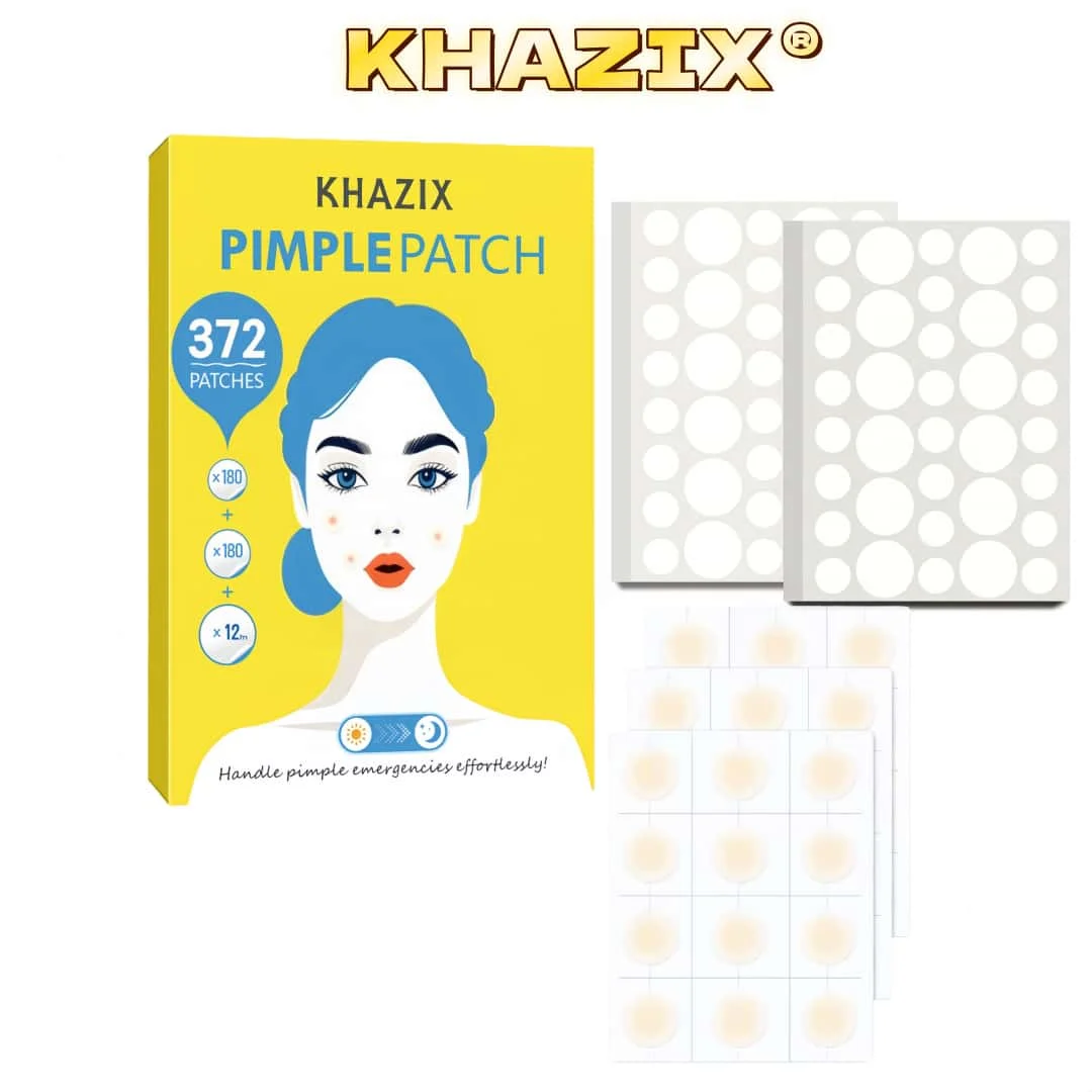 Quick 36/372pcs Fix Acne Patches - lnvisible for Day & Night, Draws Out lmpurities and Reduces Bumps Fast