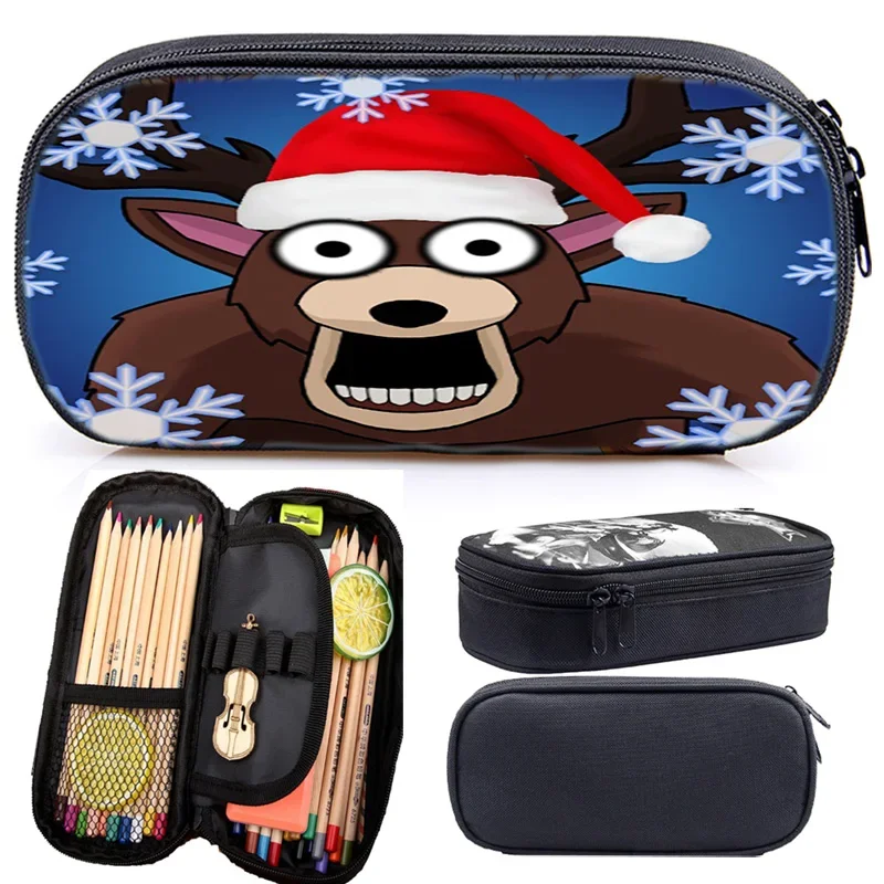 

Многофункциональный пенал-косметичка 3D «99 ночей в лесу» для детей, из полиэстера, на заказ, для школьников