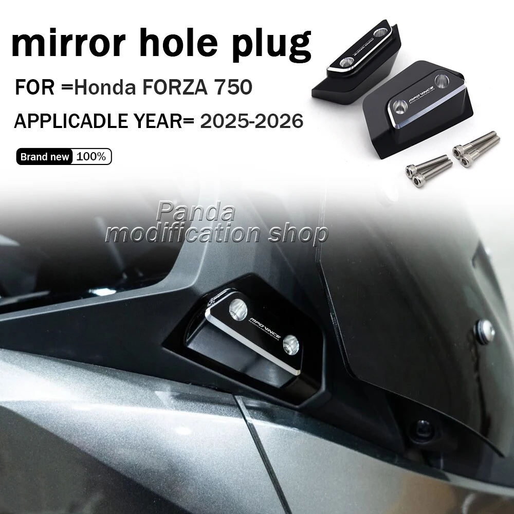 

Mirror Hole Plug for Honda FORZA 750 2025 2026 CNC Aluminum Waterproof Cover