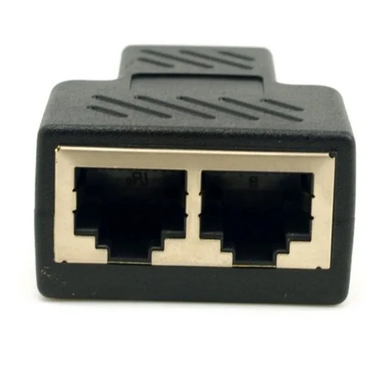 1 To 2 Ways Network LAN Cable Ethernet Female Cat6 RJ45 Splitter Connector Adapter UTP Cat7 5e Conector Switch Adapters Coupler