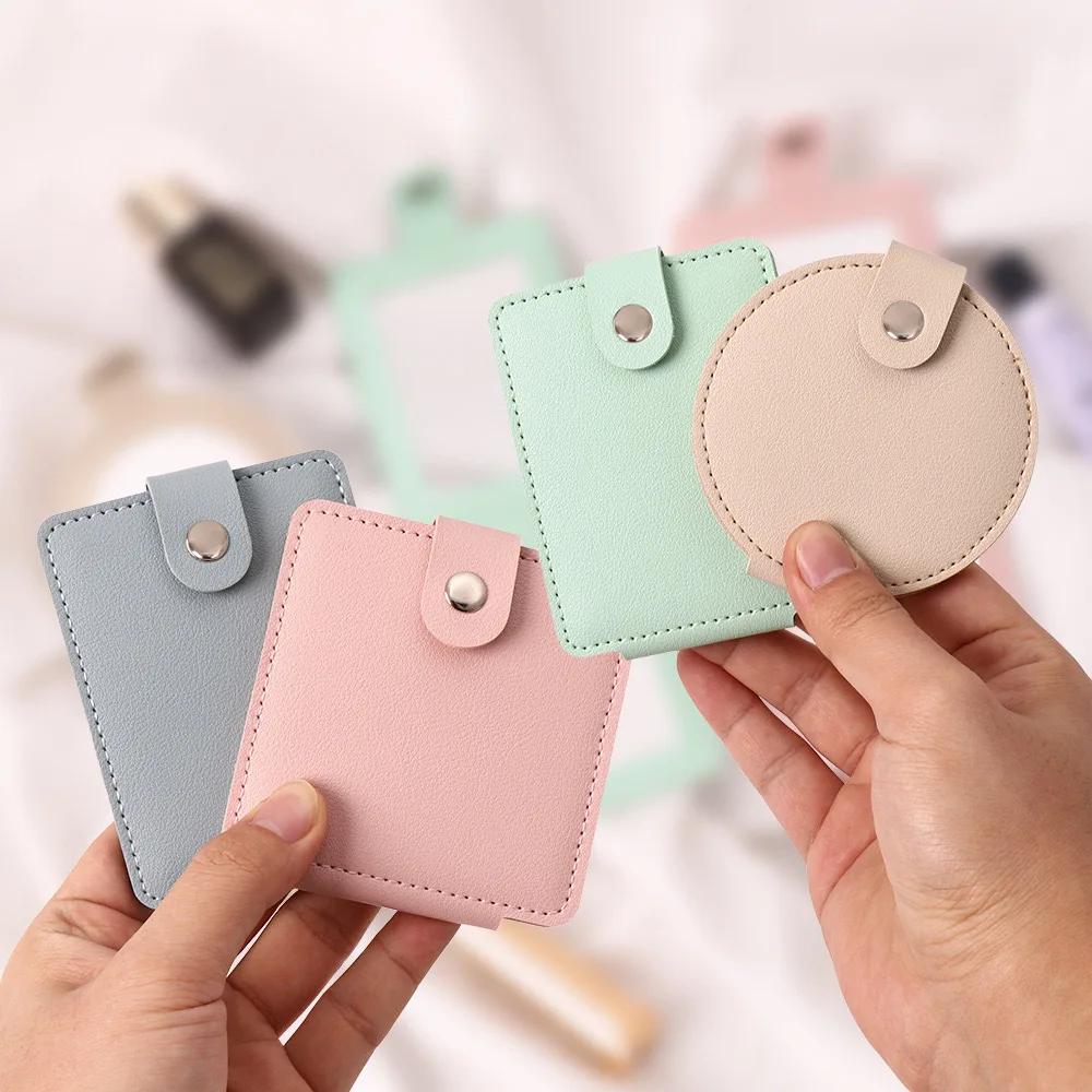 [Buy 1 get 1 free] Foldable small mirror portable beauty tool travel handheld mini mirror
