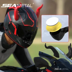 SEAMETAL Simulation Helmet Decoration Devil Horns Super Cool Funny Motorcycle Motorcycle Electric Car Helmet Suction Cup Horns