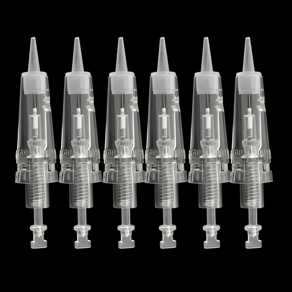 10/20Pcs Disposable Bayonet Tattoo Needles Nano Cartridge Replacement For Auto Micro Needle Derma Pen Eyebrow Tattoo Needle Tip