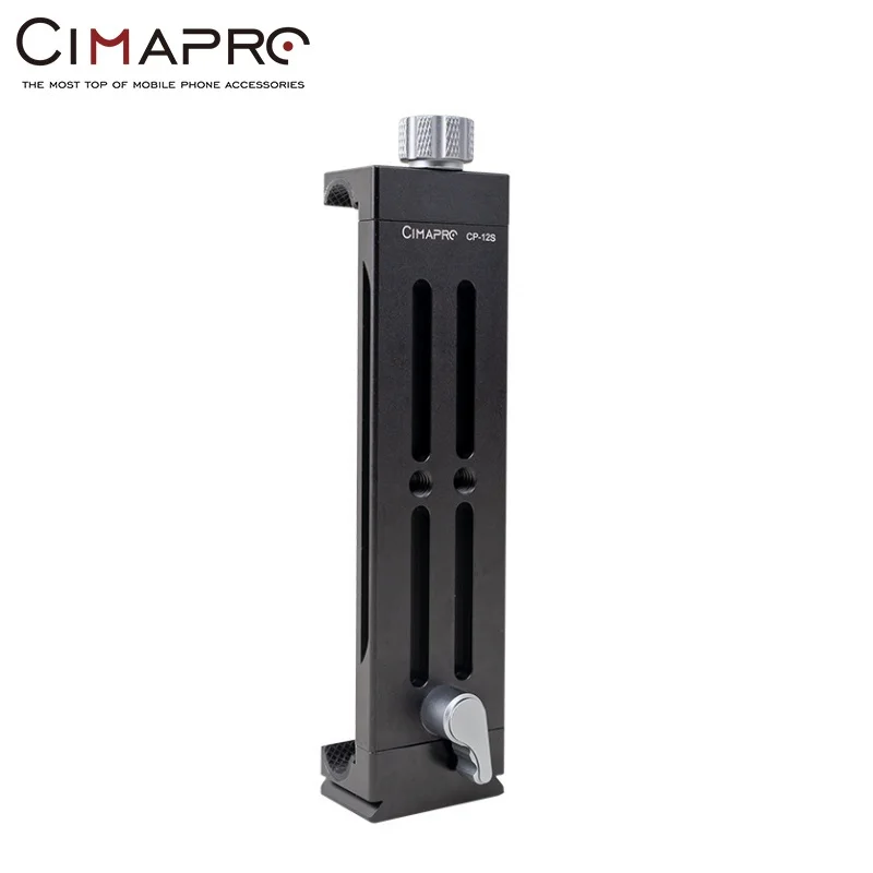 Cimapro CP-12S Universal Clamp Aluminum for Tripod Tablet Clip Phone Mount Live Conference Vlog Studio Photo Props Accessoire