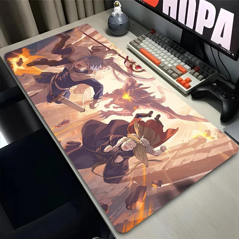 New Mouse Pad Larger XXL Frieren Beyond Journey End Speed Pc Computer Keyboard Pads Desk Mat Gaming Accessories Home Mousepad