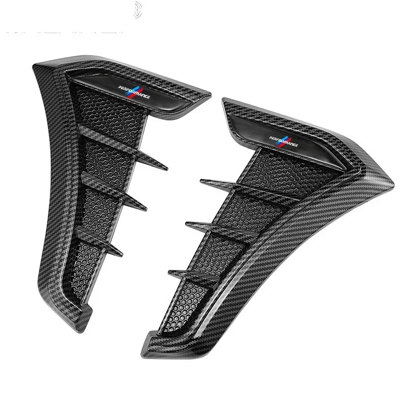 2Pcs Car Side Leafboard Sticker Flank Fender Modified For Bmw M Performance X1 X3 X4 X5 E87 F20 E36 E46 E90 E39 F10 F16 X6