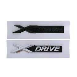 3D ABS Preto X Drive Logo, Emblema Xdrive, Placa de identificação, Emblema do tronco do carro, Adesivo Acessórios