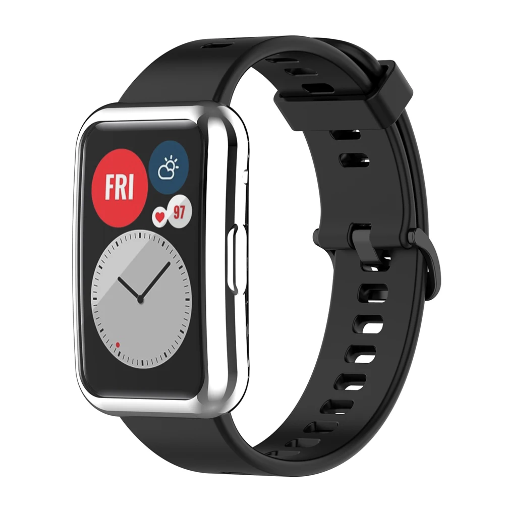 Screen Protector Case Smartwatch Protector Shell Housing for Huawei Watch Fit Cover TPU Scratch Resistant Shell