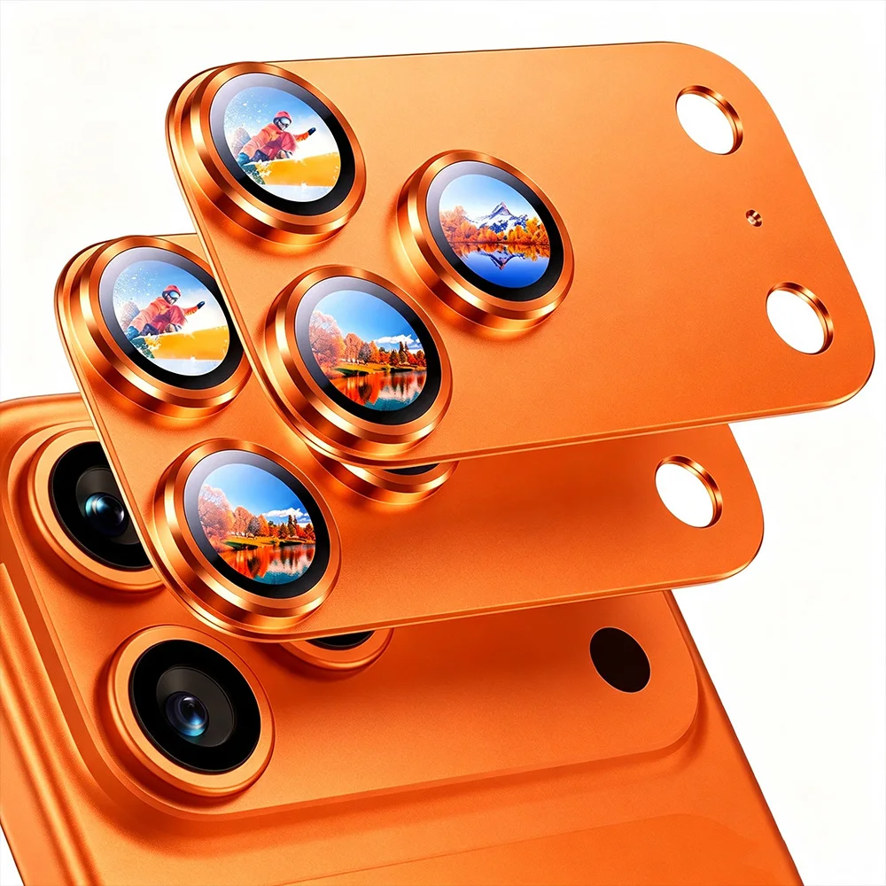 NNBILI 2 stuks camerabeschermers voor iPhone 18 Pro Max 17 Pro Max 18, duurzame metalen camerabescherming, volledige lensbescherming