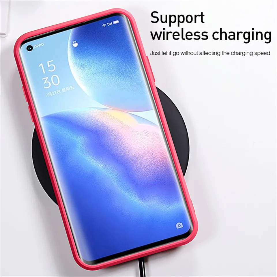 Original Square Liquid Silicone Case for OPPO Reno 5 Pro Plus 5G