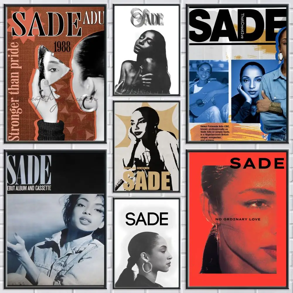 S-Sades المغني صوفستي اللوحة الخط شخصية الفضاء قماش المشارك جدار جدارية الفن صور لغرفة ديكور المنزل