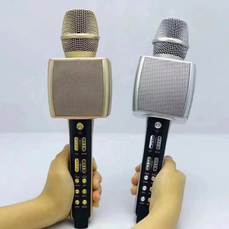 Bluetooth Microphone Ys-92 Karaoke Gadget Comes with Sound Card Universal Singing Wireless Microphone