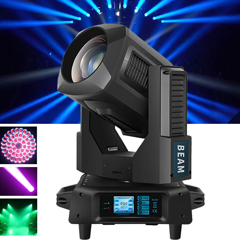 

Professional DMX Stage Lights 380W Beam Moving Head Light 2 Prism With Frost Effect For Disco DJ Wedding Nightclubs Stage Light