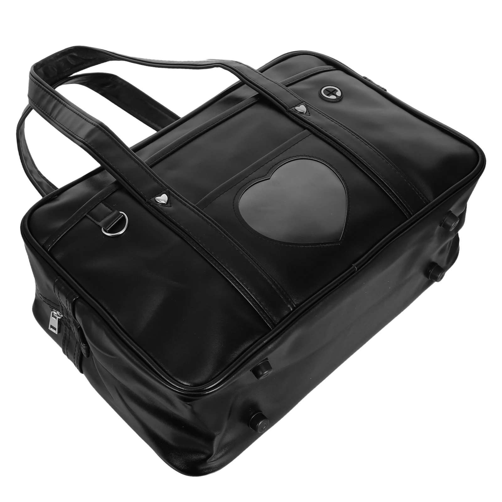 

Large Capacity Waterproof Laptop Tote Bag Faux Heart Pattern Carrying Case for School Office Travel Work