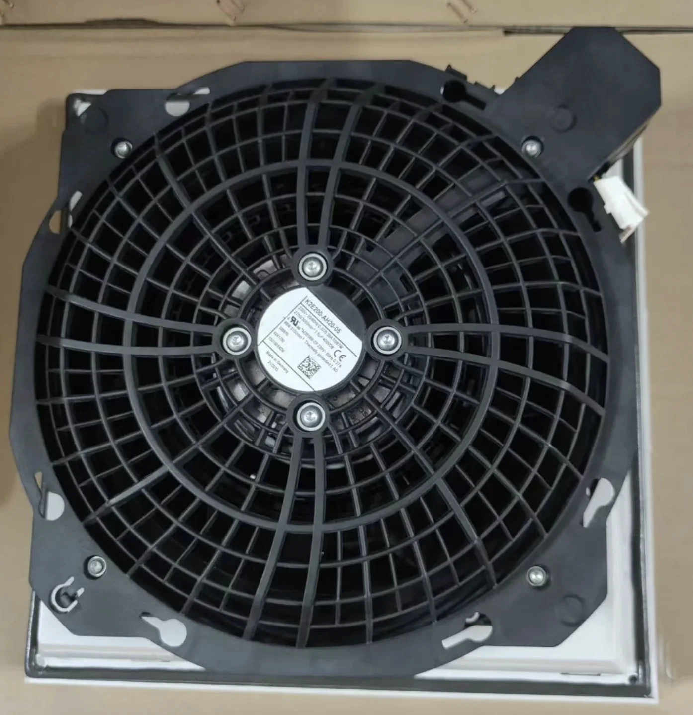 K2E200-AH20-05 200MM 230VAC 70W Axial Cooling Fan Square Filter Fans For Cabinet fan replament