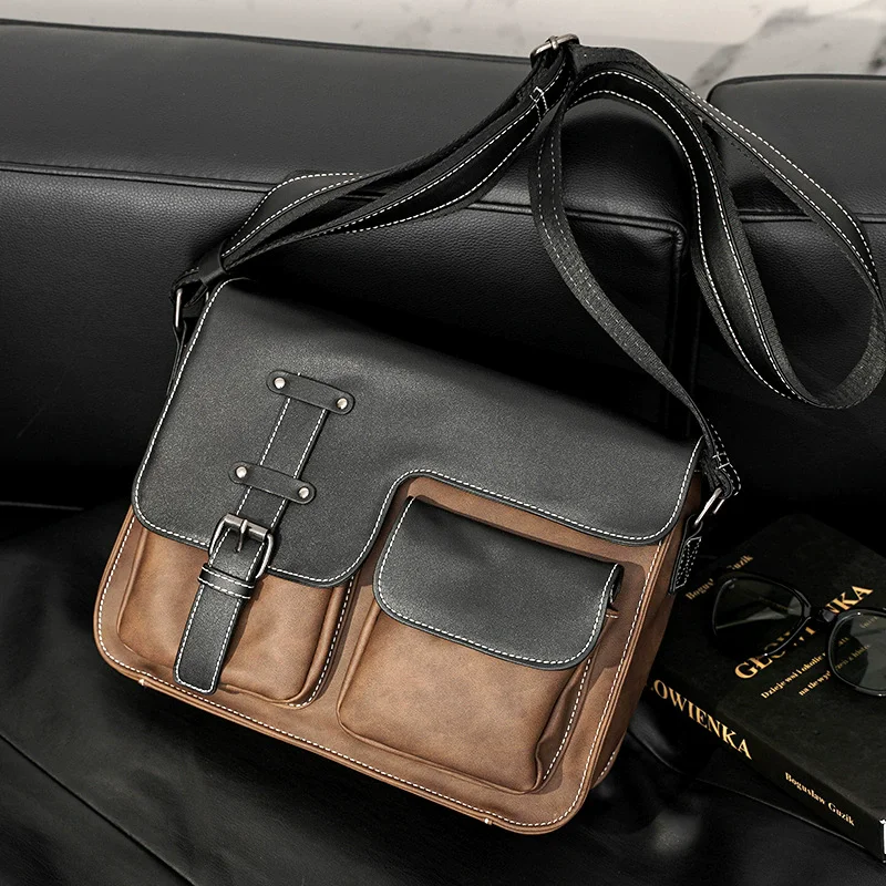أعلى الأصلي جلد البقر حقيبة ساعي جودة عالية حقيبة كتف جلدية حقيقية الرجال الفاخرة Crossbody خمر حقيبة أعمال