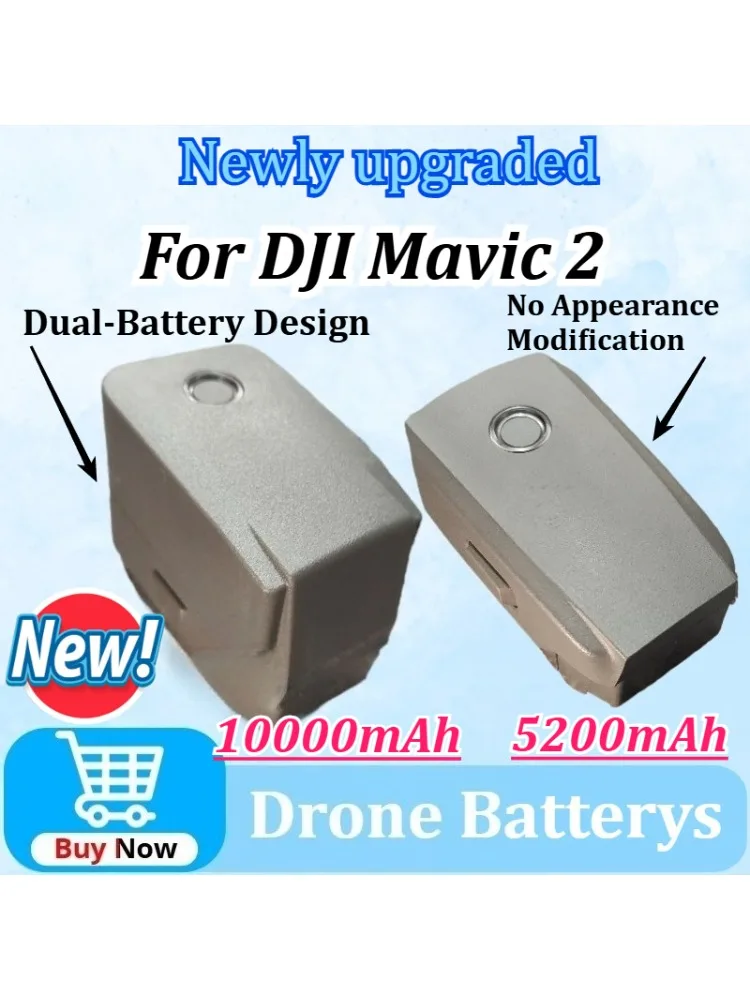 AliExpress LISCN Upgraded for DJI Mavic 2 15.4V 5200mAh/10000mAh Long Battery Life New 0 Cycle Modified High Capacity Intelligent Flight Battery