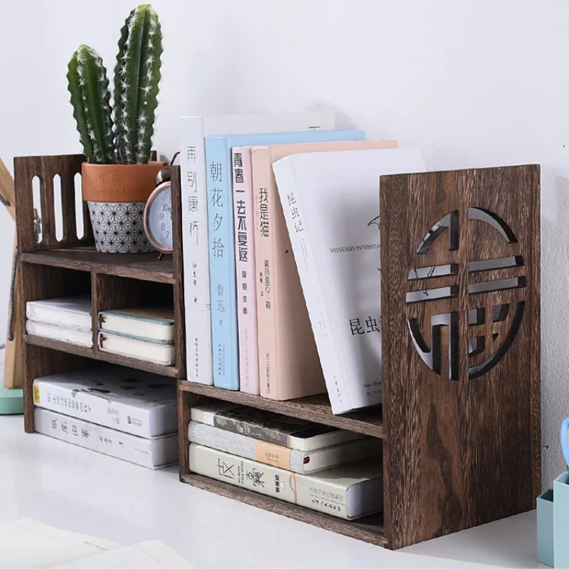 

Solid Wood Tabletop Telescopic Shelves Student Desks Bookshelves Bookcases Bookcase Storage Shelves Organiseurs De Rangement