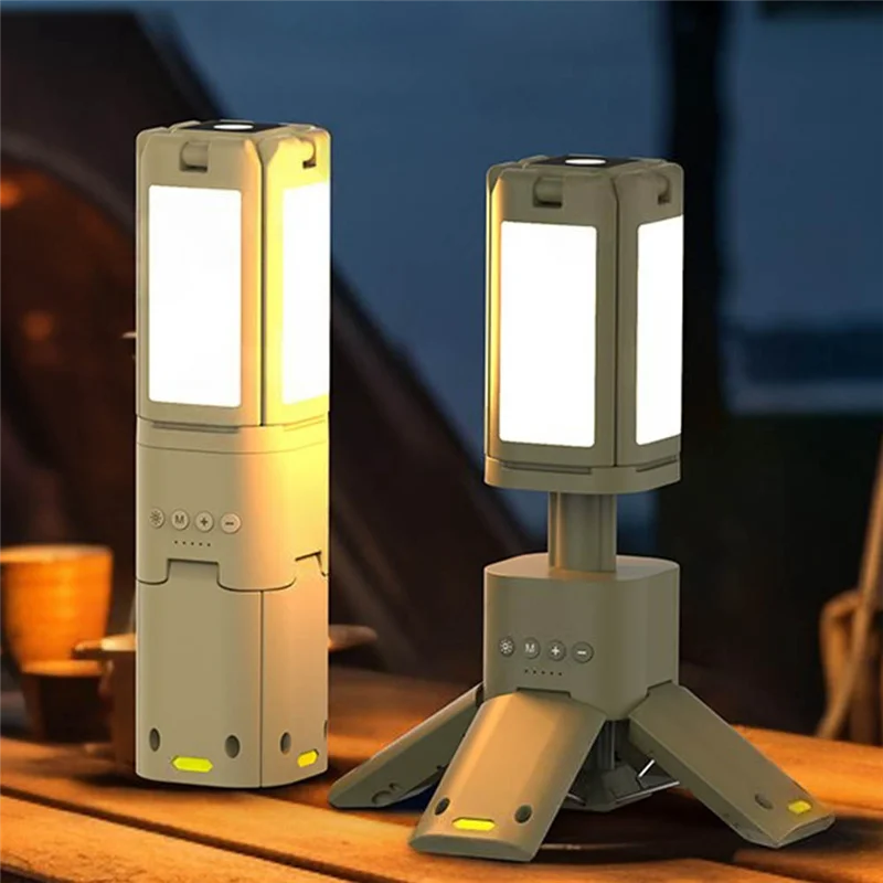 Lanterna de acampamento telescópica KYCOR Lanterna LED externa para caminhadas, barraca de pesca, emergência