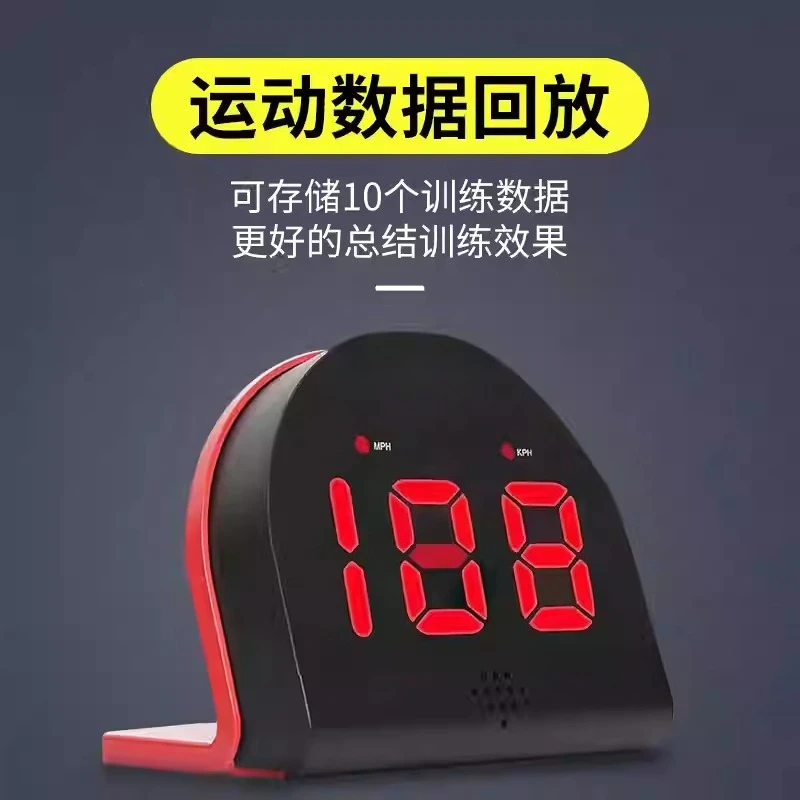Professional Radar Sports Speedometer for Tennis, Baseball, Golf and Soccer, Non-Hawkeye Serving Speed Tester for Ice Hocke