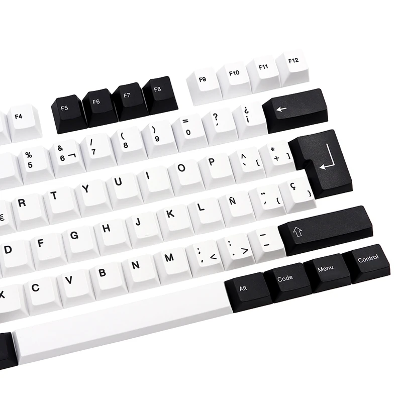 Imagem -03 - Pbt Keycap para Cherry mx Switches es Profile Keycap Dye Subb Gk61 64 96 108 Espanha Layout Iso 136