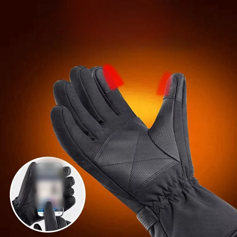 전기 열 방수 온열 스키 장갑, 스노우보드 사이클링 오토바이 자전거 야외 스키 장갑