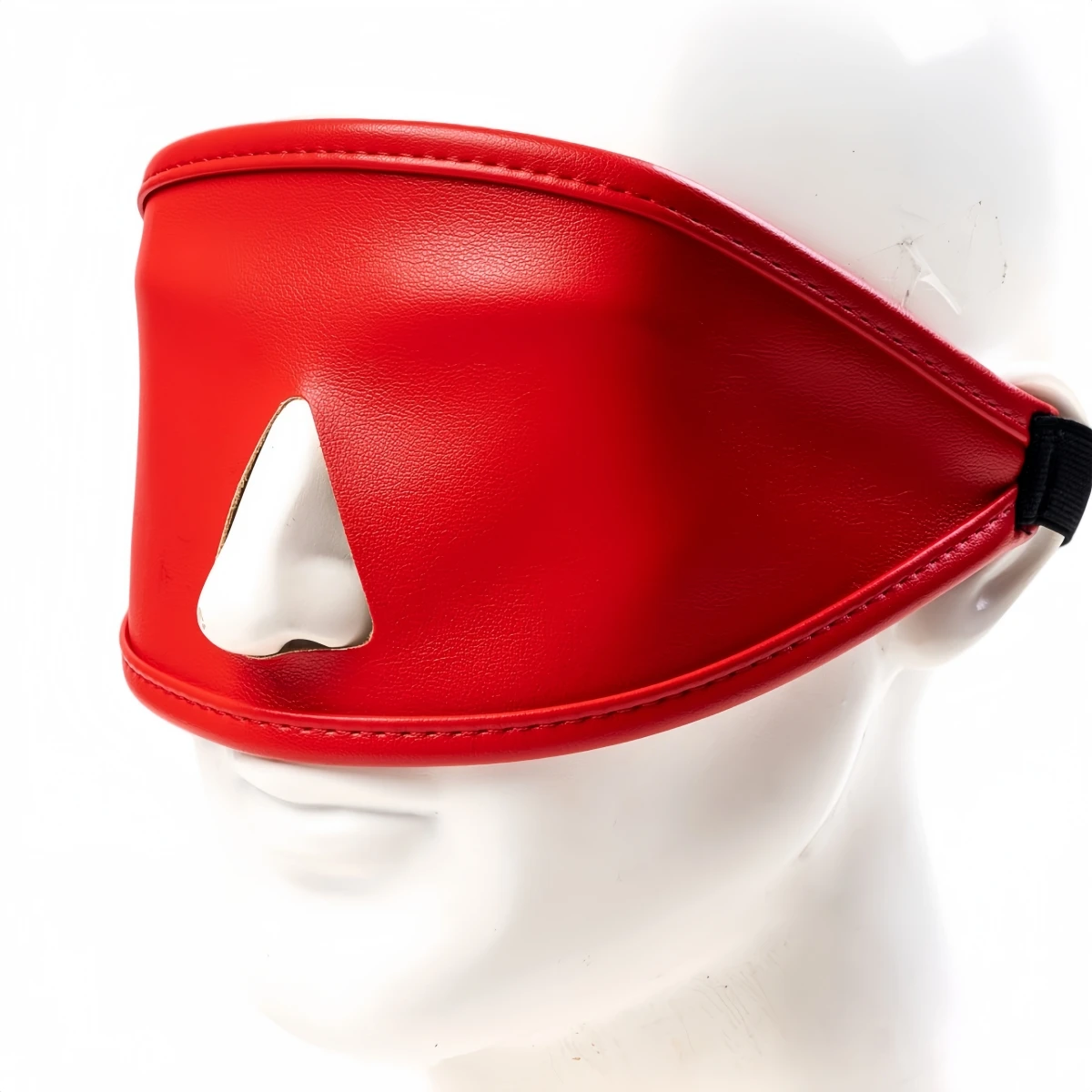 Couple Soft PU Leather Dance Party Masks Blackout Eye Mask for Stage Performance Nightclub Props Sleep Mask Game Role Play