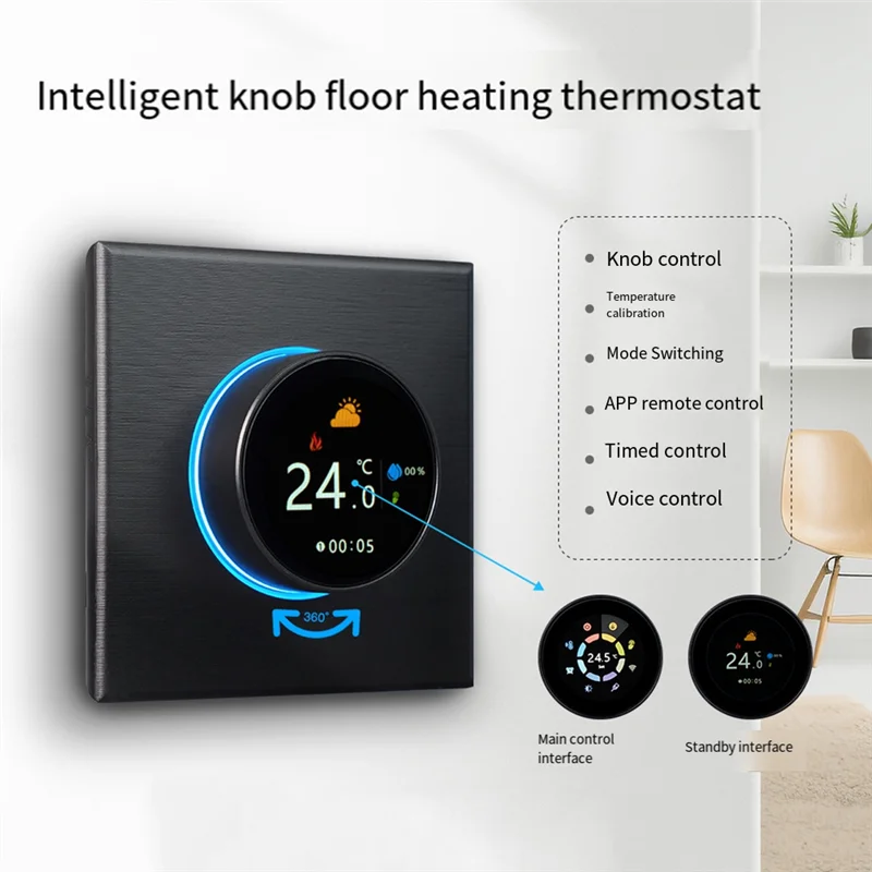 

FFYY-Tuya Wi-Fi умный термостат приложение голосовое управление для воды/электрического подогрева пола газовый котел удаленный мониторинг температуры B