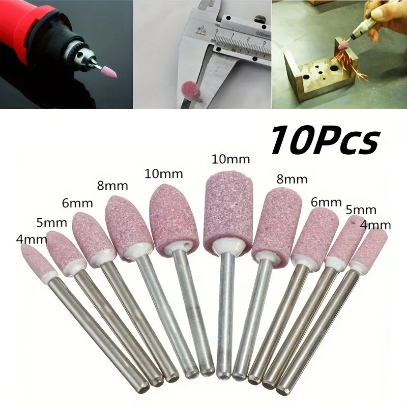 

10pcs Abrasive Polishing Head For Rotary Tools Grinding Stone Wheel Head Tools for Jewelry Making & Metal Polishing Power Tools