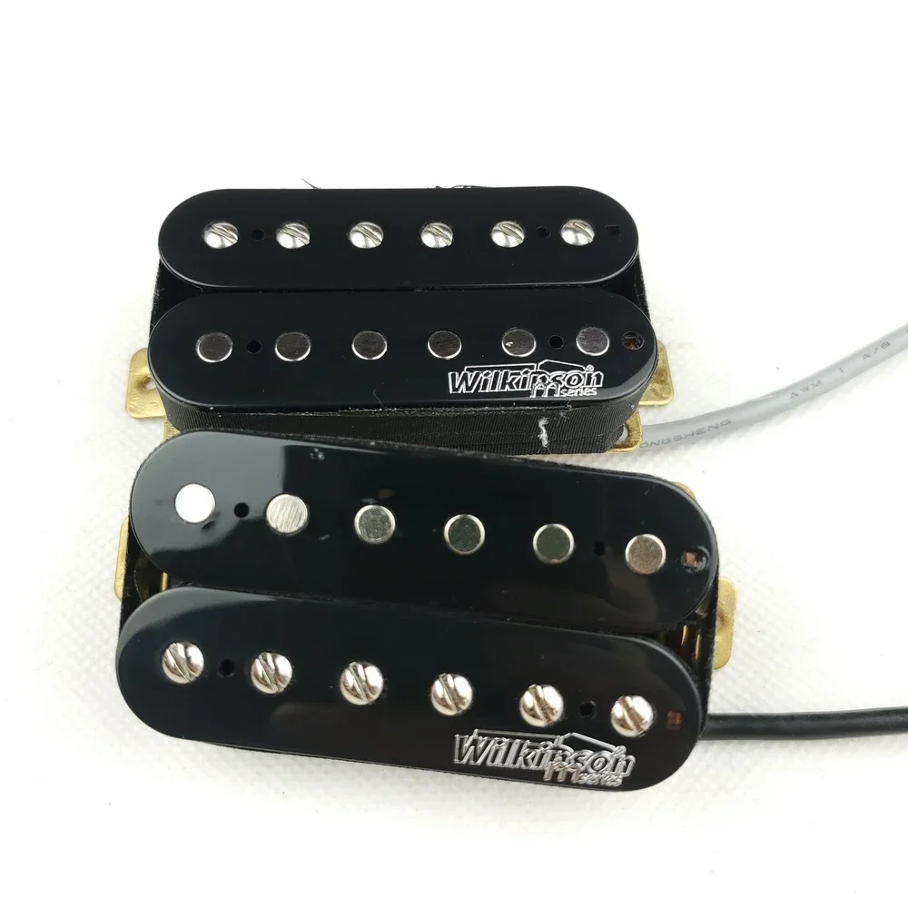 

Wilkinson Black open Double coil Electric Guitar Humbucker Pickups WOHHB (Bridge & Neck Pair)